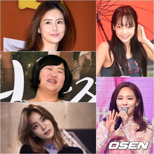 최정윤·하재숙·유이·구하라·페이, '주먹쥐고 소림사' 황금 라인업 | 인스티즈