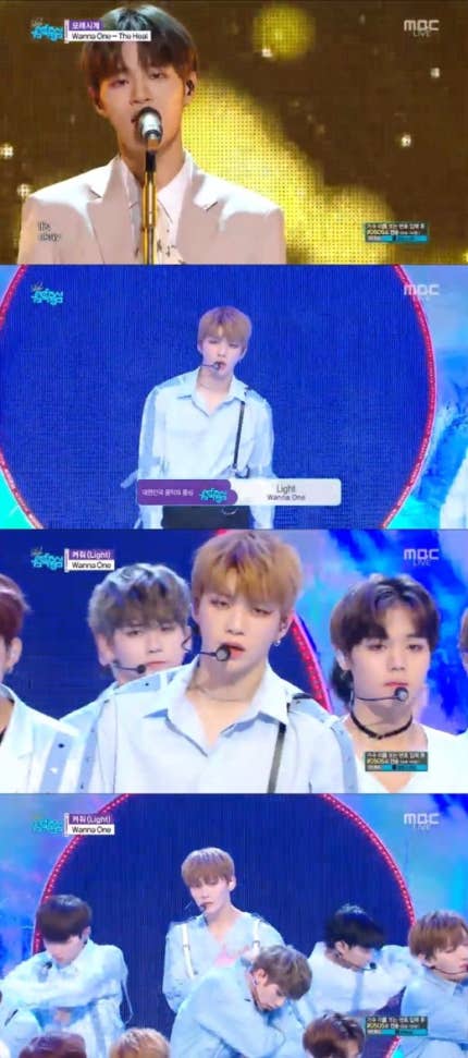 '음악중심' 워너원 컴백…출구 없는 매력 '켜줘' (+무대영상) | 인스티즈